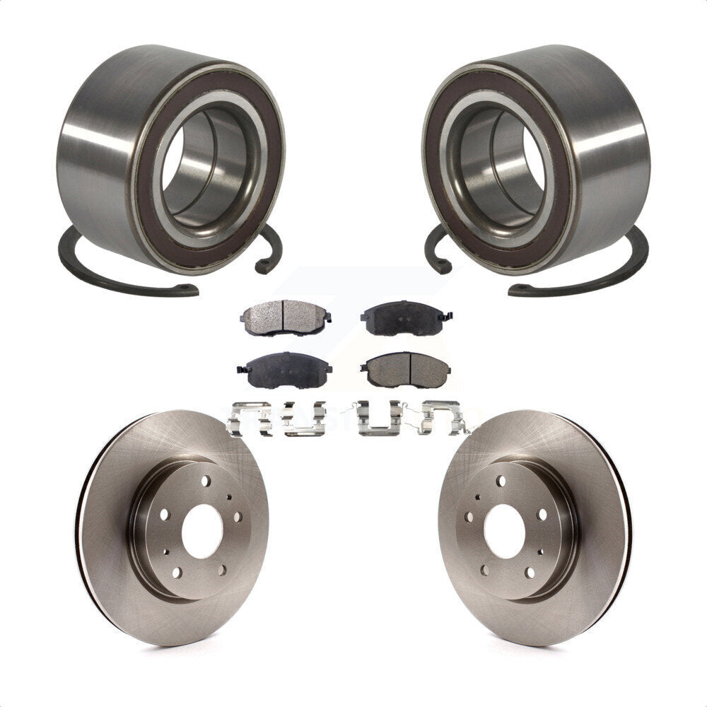 Kit de rotors et plaquettes de frein à disque de roulement de roue avant pour Suzuki SX4 Crossover