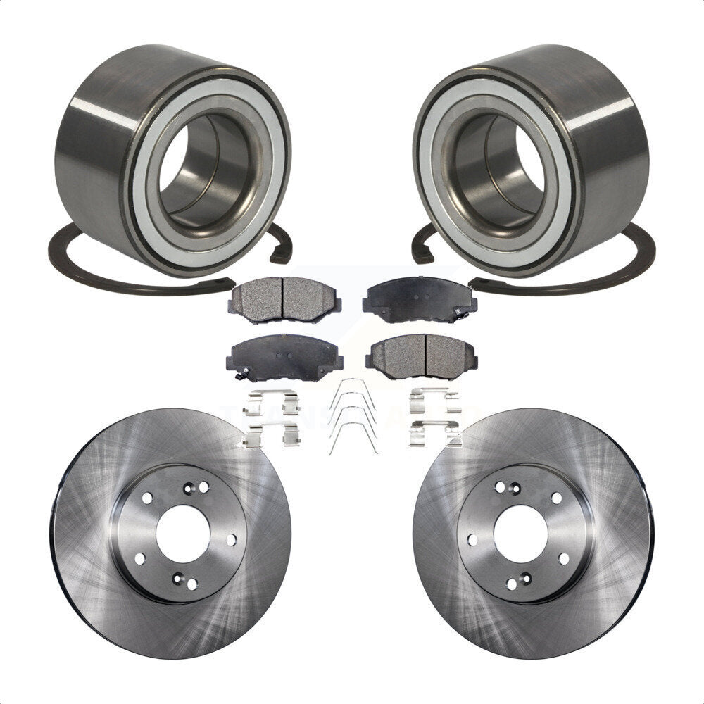 Kit de rotors de frein à disque et de plaquettes en céramique, roulement de roue avant, pour Honda CR-Z 2016