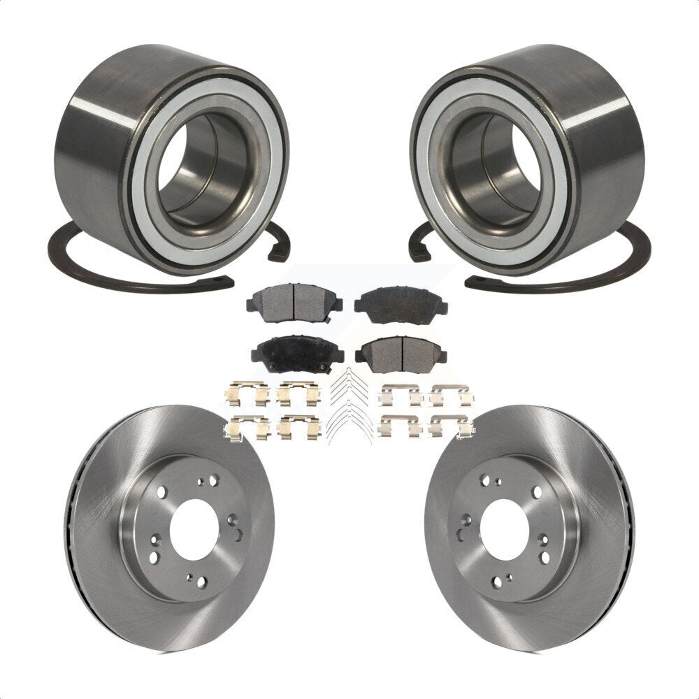 Kit de rotors et plaquettes de frein à disque de roulement de roue avant pour Honda CR-Z 2011 – 2015
