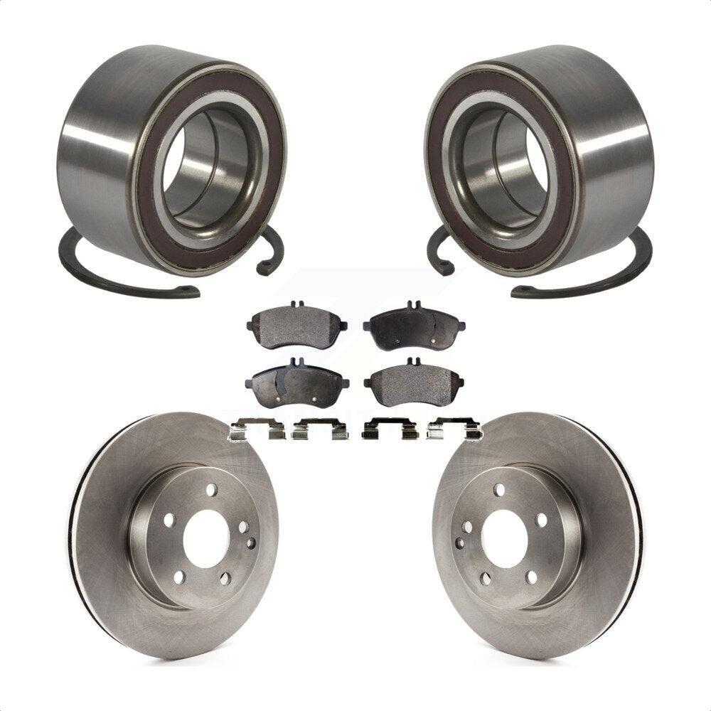 Kit de Rotor de frein à disque et de plaquettes en céramique, roulement de roue avant, pour Mercedes-Benz C30