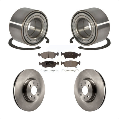 Kit de rotors de frein à disque et de plaquettes en céramique, roulement de roue avant, pour Fiat 500