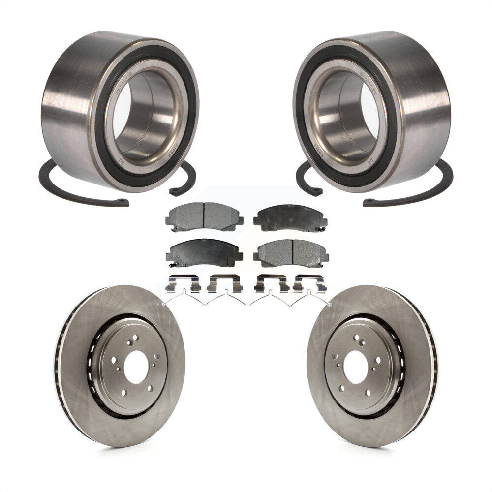 Kit de rotor de frein à disque et de plaquettes en céramique pour Acura TL 2015 – 2020, roulement de roue avant