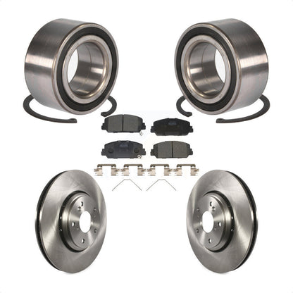 Kit de rotors de frein à disque et de plaquettes en céramique, roulement de roue avant, pour Honda Accord