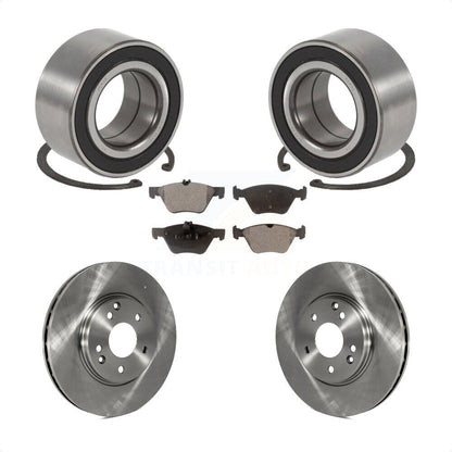 Kit de Rotor de frein à disque et de plaquettes en céramique, roulement de roue avant, pour Mercedes-Benz E32