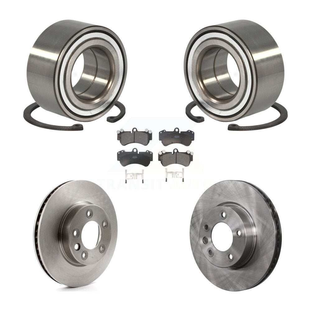Kit de Rotor et plaquettes de frein, roulement de roue avant, pour Porsche Cayenne Volkswagen Touare