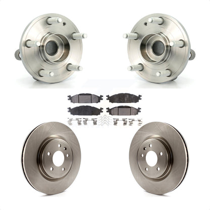Kit de rotors et plaquettes de frein à disque, ensemble de roulements de moyeu avant pour Ford Explorer