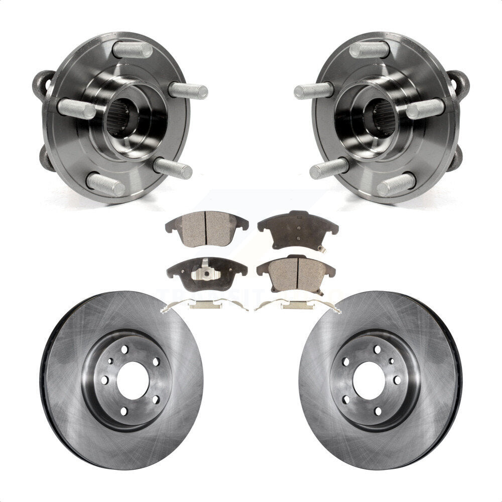 Kit de plaquettes de Rotor de frein à disque, ensemble de roulements de moyeu avant, pour Ford Fusion Lincoln MK