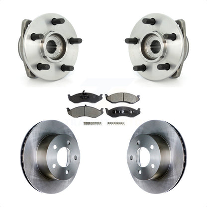 Kit de plaquettes de Rotor de frein, roulement de moyeu avant, pour Jeep Wrangler Cherokee Grand Comanch