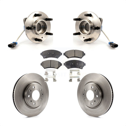 Ensemble de roulement de moyeu avant, Rotor de frein à disque et Kit de plaquettes pour Cadillac Sevil 2003