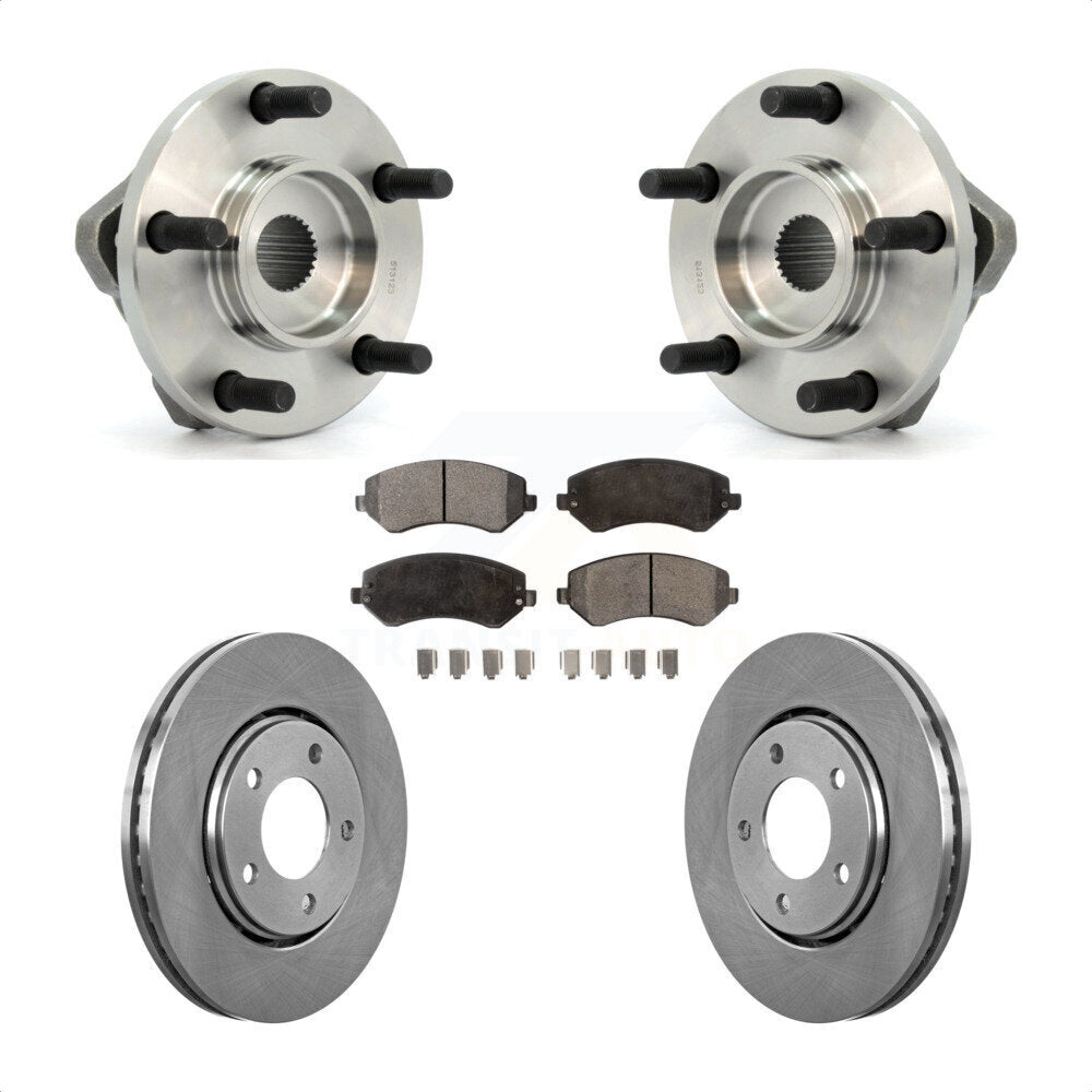 Kit de Rotor et plaquettes de frein, roulement de moyeu avant, pour Dodge caravane Grand Chrysler Town