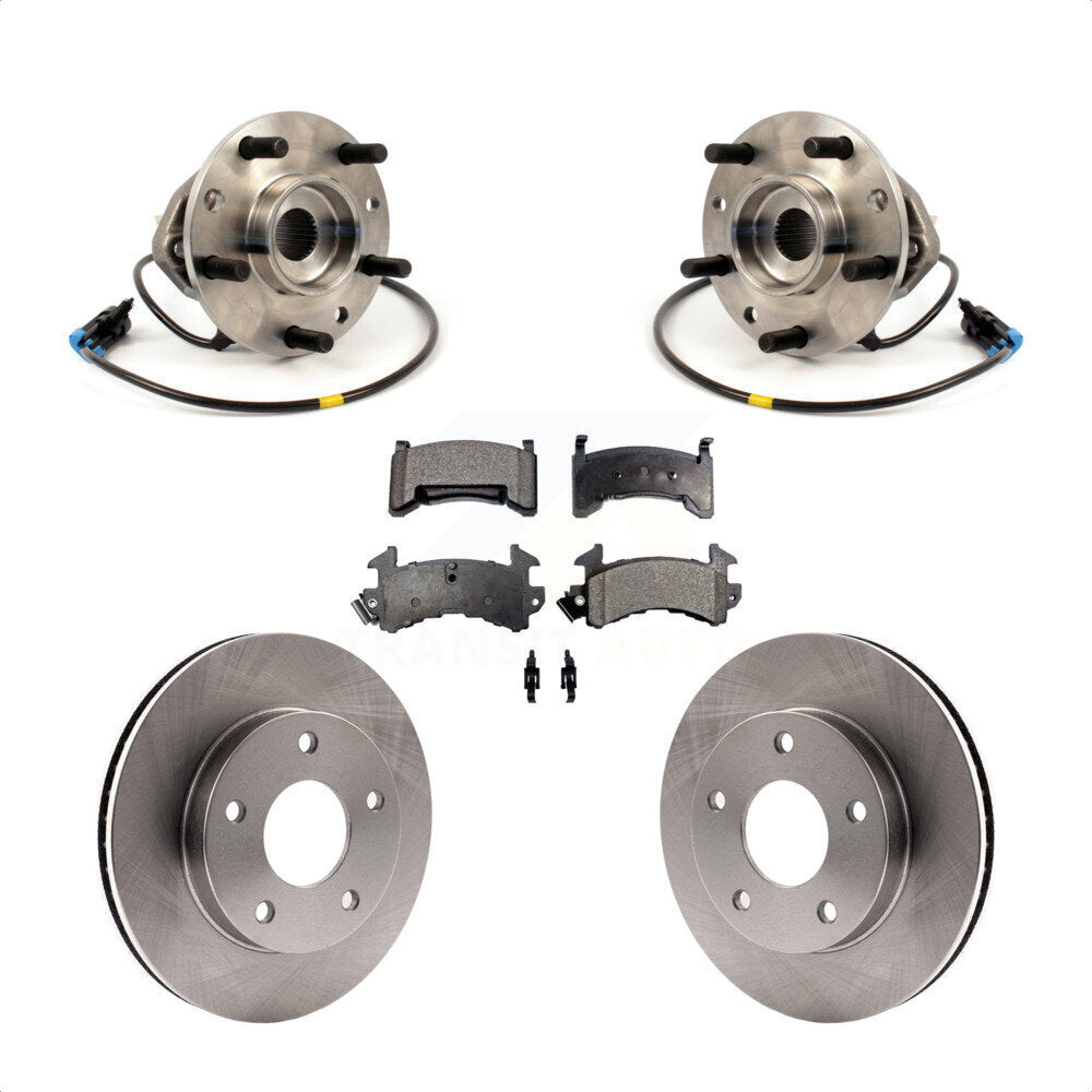 Kit de plaquettes de Rotor de frein à disque, roulement de moyeu avant, pour Chevrolet S10 GMC Sonoma 4W 1997