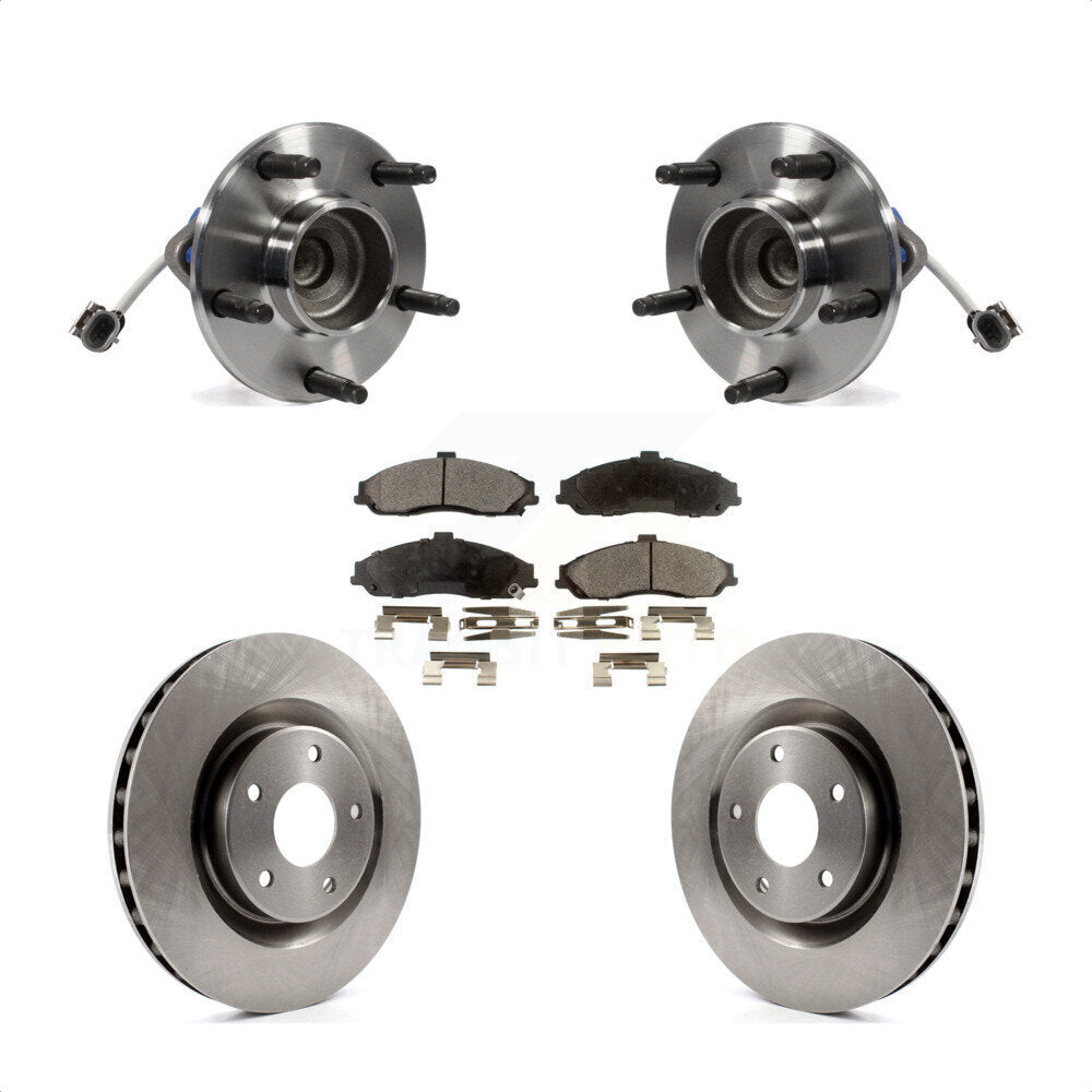 Kit de Rotor et de plaquettes de frein à disque, roulement de moyeu avant, pour Chevrolet Corvette Cadillac XL