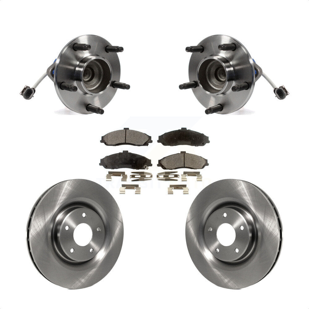 Kit de Rotor et de plaquettes de frein à disque, roulement de moyeu avant, pour Chevrolet Corvette Cadillac XL