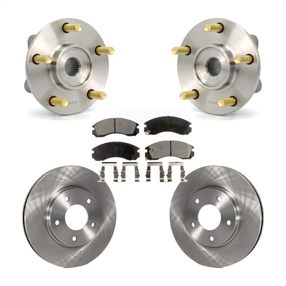 Ensemble de roulements de moyeu avant, Kit de plaquettes de Rotor de frein pour Mitsubishi Eclipse 2000 3.0