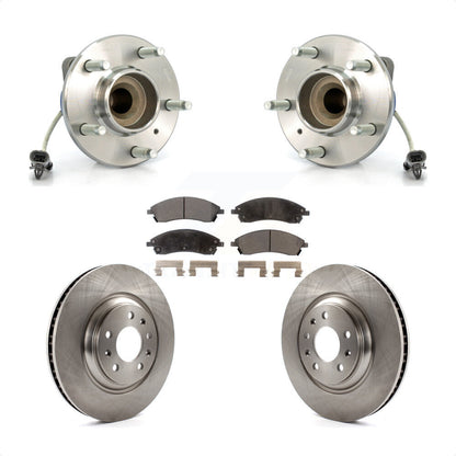 Ensemble de roulement de moyeu avant, Rotor de frein et Kit de plaquettes pour Cadillac CTS Bas 2006 – 2007