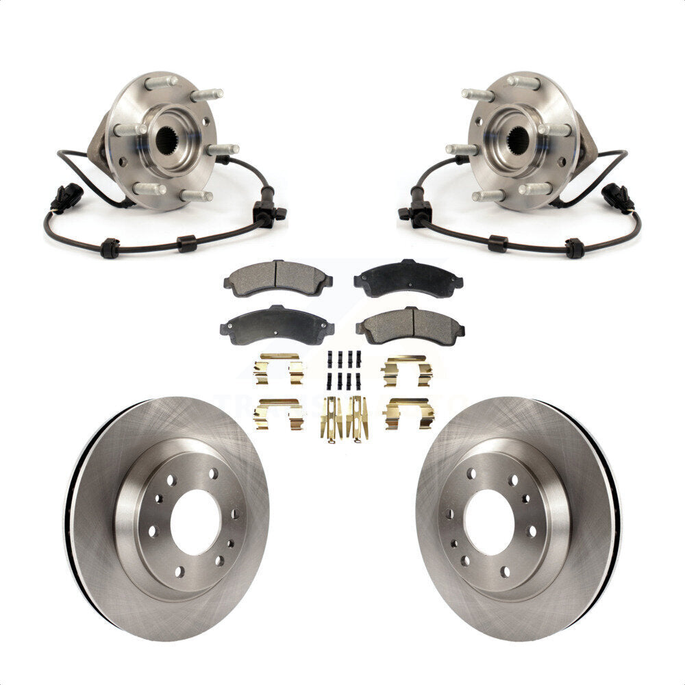 Kit de plaquettes de Rotor de frein, roulement de moyeu avant, pour GMC envoyé Chevrolet Trailblazer Buic