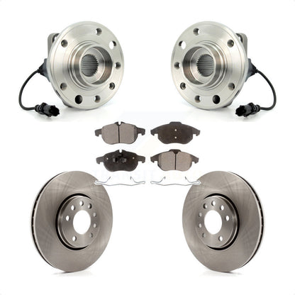 Kit de rotors de frein à disque et de plaquettes en céramique, ensemble de roulements de moyeu avant pour Saab 9-3