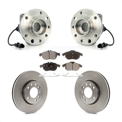 Kit de rotors de frein à disque et de plaquettes en céramique, ensemble de roulements de moyeu avant pour Saab 9-3