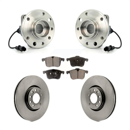 Kit de rotors de frein à disque et de plaquettes en céramique, ensemble de roulements de moyeu avant pour Saab 9-3