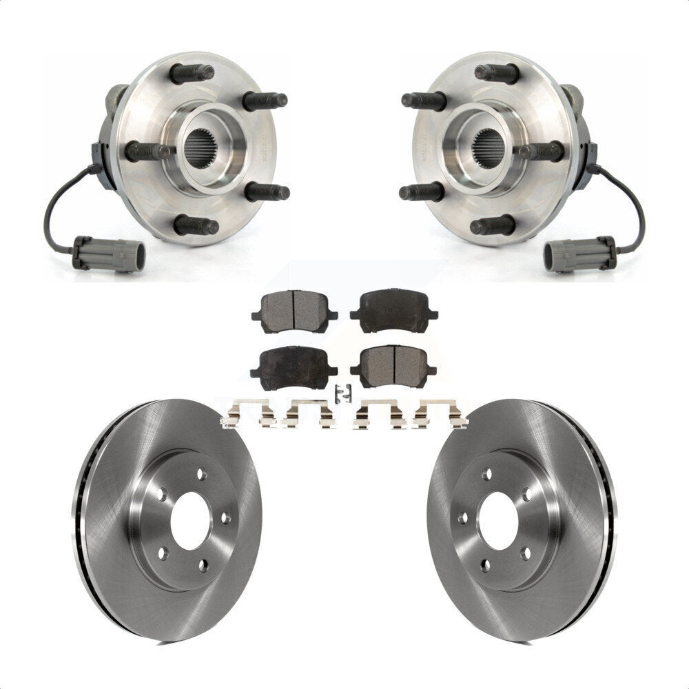 Ensemble de roulements de moyeu avant, Rotors et plaquettes de frein à disque, Kit pour Chevrolet HHR