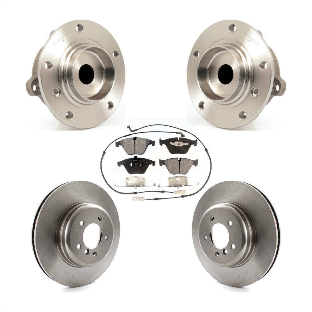 Kit de plaquettes de Rotor de frein, ensemble de roulements de moyeu avant, pour BMW 650i 645Ci 550i 545i 535