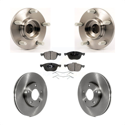 Ensemble de roulement de moyeu avant, Rotor de frein à disque et Kit de plaquettes en céramique pour Mazda 3 2.0
