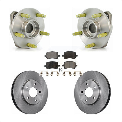 Ensemble de roulement de moyeu avant, Rotor de frein et Kit de plaquettes pour Chevrolet Malibu Pontiac G