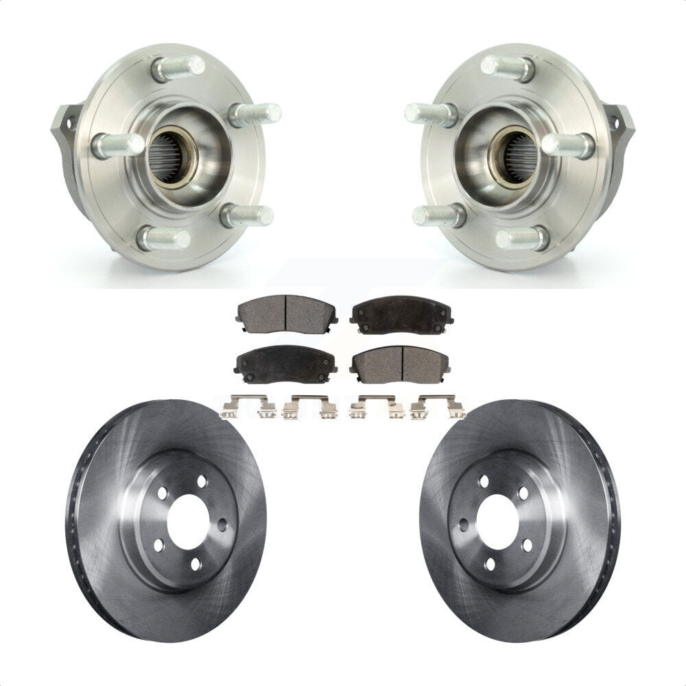 Kit de plaquettes de Rotor de frein à disque, roulement de moyeu avant, pour Dodge Charger Chrysler 300 Magnu