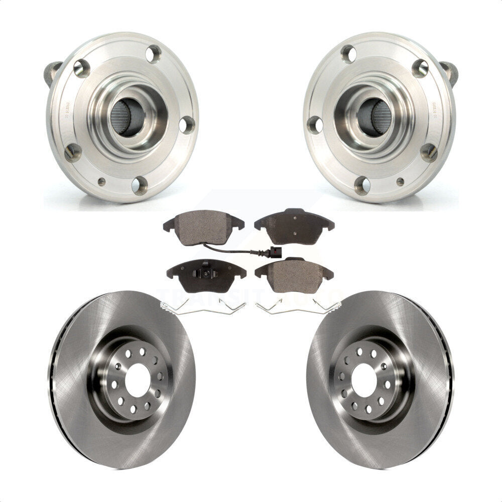 Kit de plaquettes de Rotor de frein à disque, roulement de moyeu avant, pour Volkswagen CC GTI Audi A3 Quattr