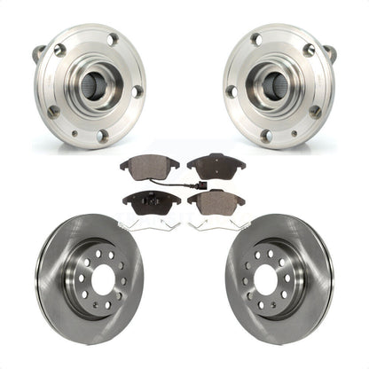 Kit de Rotor et plaquettes de frein à disque, roulement de moyeu avant, pour Volkswagen GTI Audi A3 Quattr