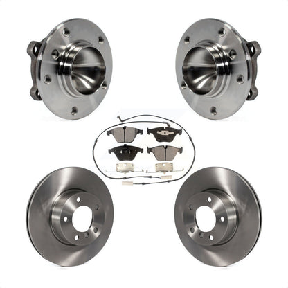 Ensemble de roulement de moyeu avant, Rotor de frein à disque et Kit de plaquettes en céramique pour BMW 328i X