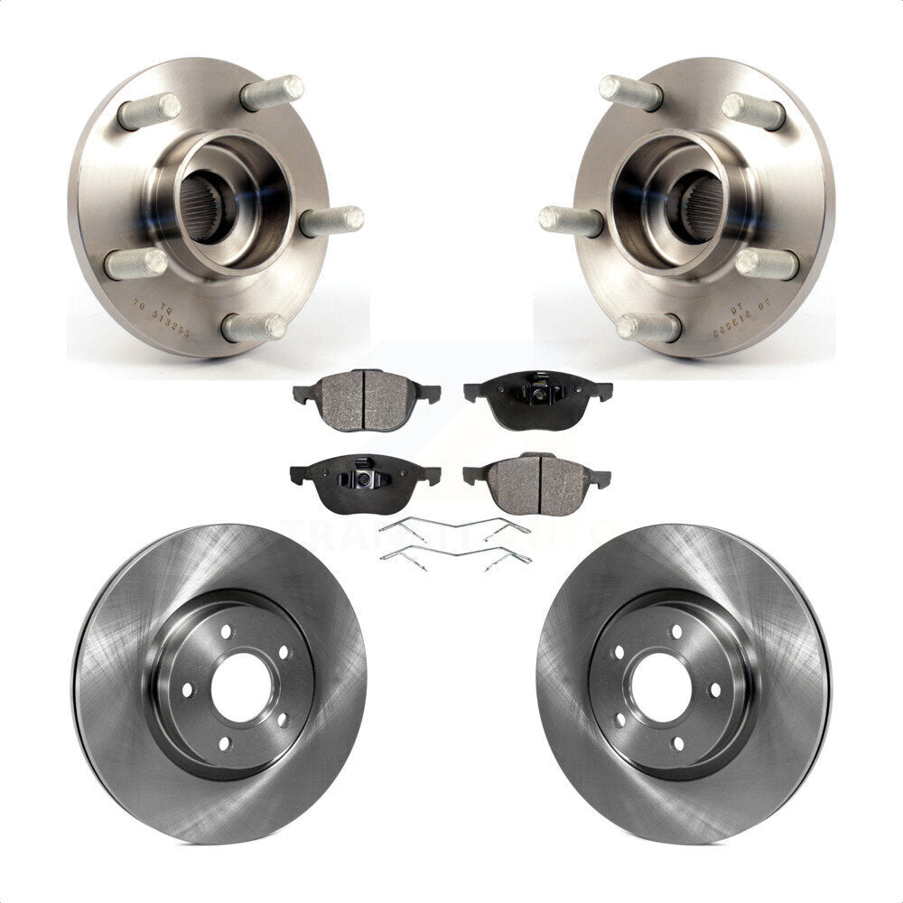 Ensemble de roulement de moyeu avant, Rotor de frein à disque et Kit de plaquettes pour Volvo S40 C30 V50 C7