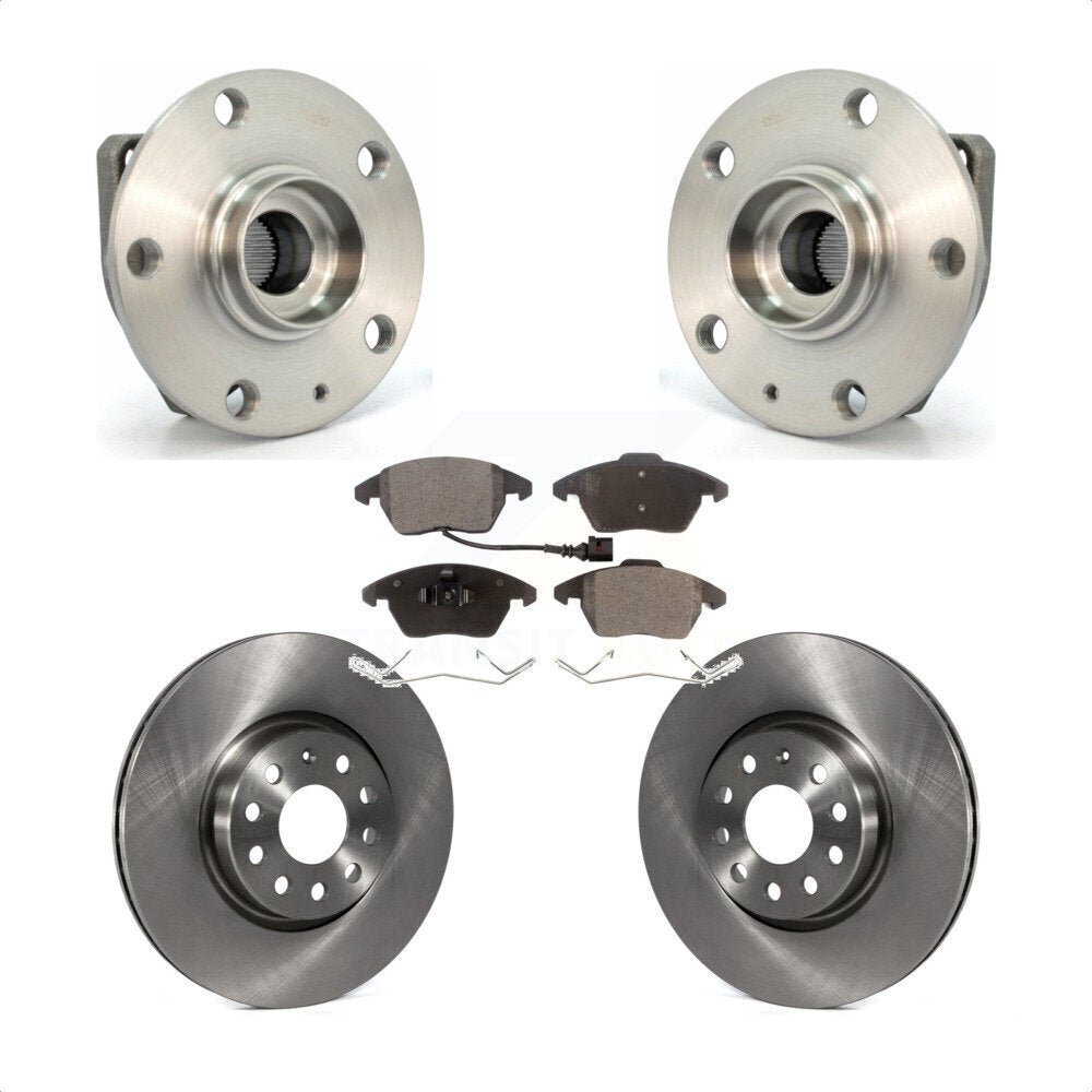 Kit de plaquettes de Rotor de frein, roulement de moyeu avant, pour Volkswagen GTI, bride de montage à 3 boulons
