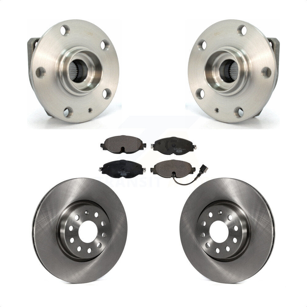 Kit de plaquettes de Rotor de frein à disque, ensemble de roulements de moyeu avant, pour Volkswagen Golf Alltrac
