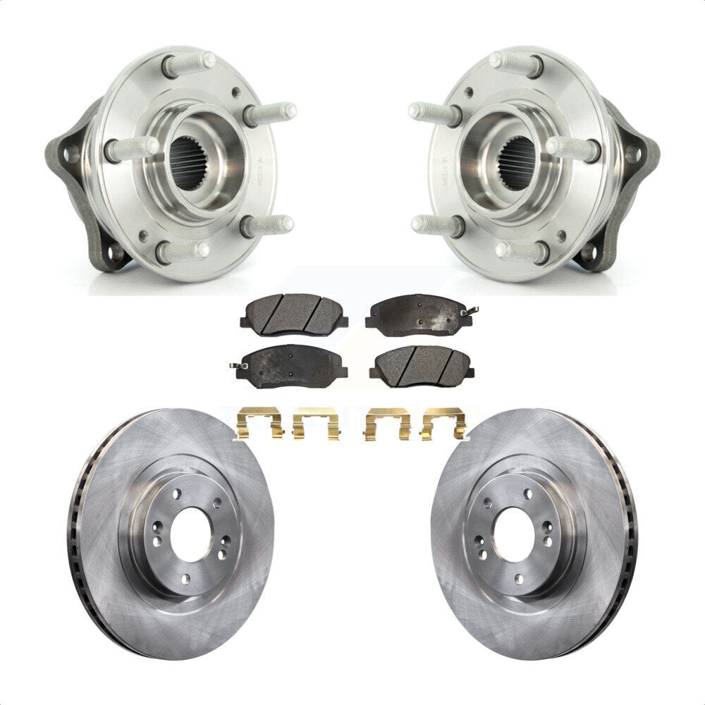 Kit de plaquettes de Rotor de frein à disque, ensemble de roulements de moyeu avant, pour Hyundai Santa Fe XL 3.3