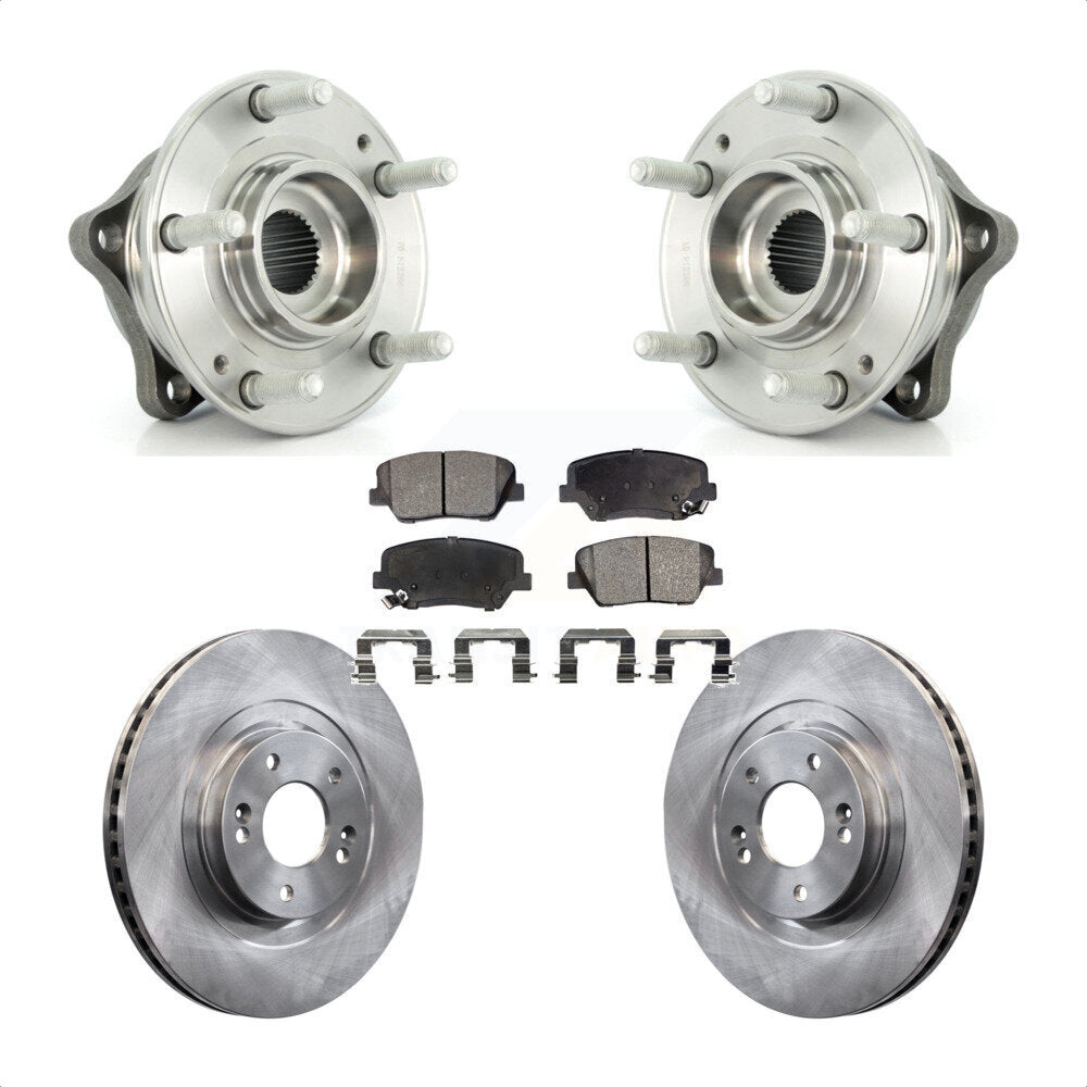 Kit de Rotor et de plaquettes de frein, roulement de moyeu avant, pour Hyundai Santa Fe Sport Kia Sorent