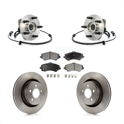 Kit de plaquettes de Rotor de frein à disque, ensemble de roulements de moyeu avant pour Jeep Liberty Dodge Nitr