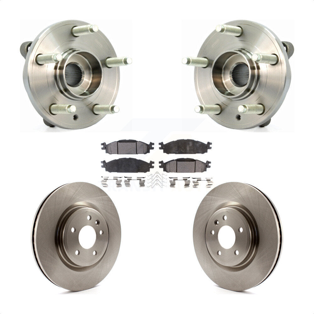Kit de plaquettes de Rotor de frein à disque, roulement de moyeu avant, pour Ford Flex Taurus Lincoln MKT MK