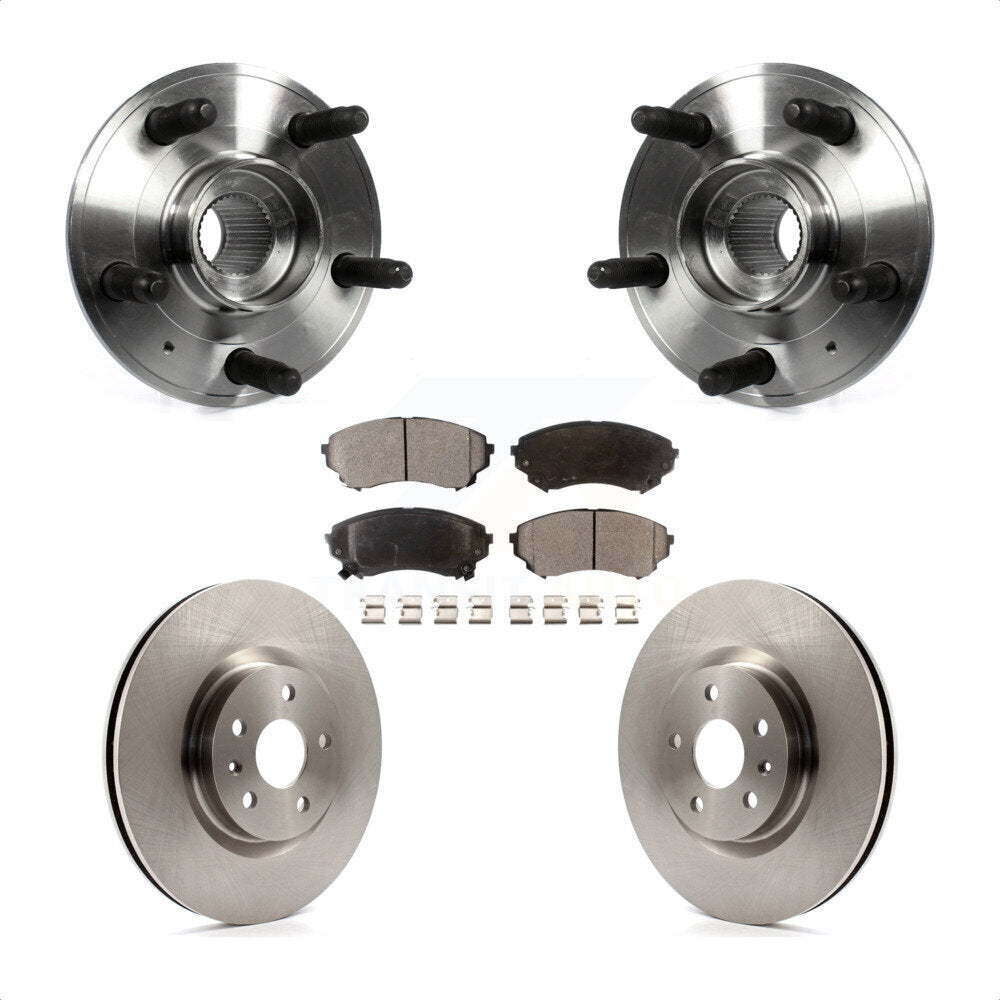 Ensemble de roulement de moyeu avant, Rotor de frein et Kit de plaquettes pour Cadillac CTS 2012 2013 6.2