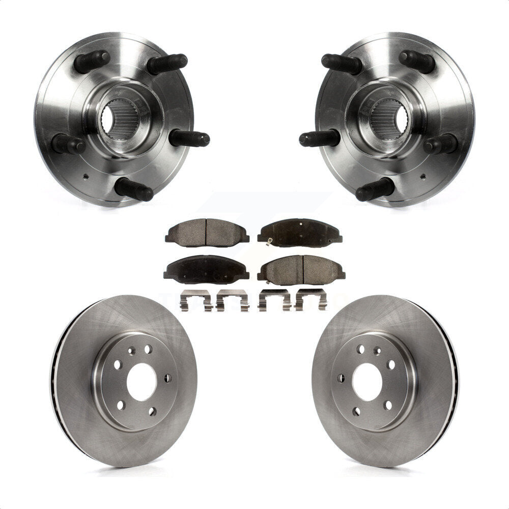 Ensemble de roulement de moyeu avant, Rotor de frein et Kit de plaquettes pour Cadillac CTS 2012 2013 6.2