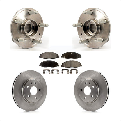 Ensemble de roulement de moyeu avant, Rotor de frein à disque et Kit de plaquettes en céramique pour Cadillac CT