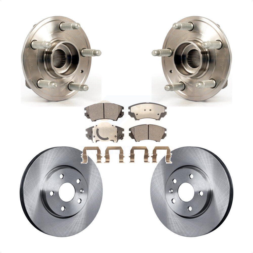 Ensemble de roulements de moyeu avant, Rotors et plaquettes de frein à disque, Kit pour Chevrolet Camaro