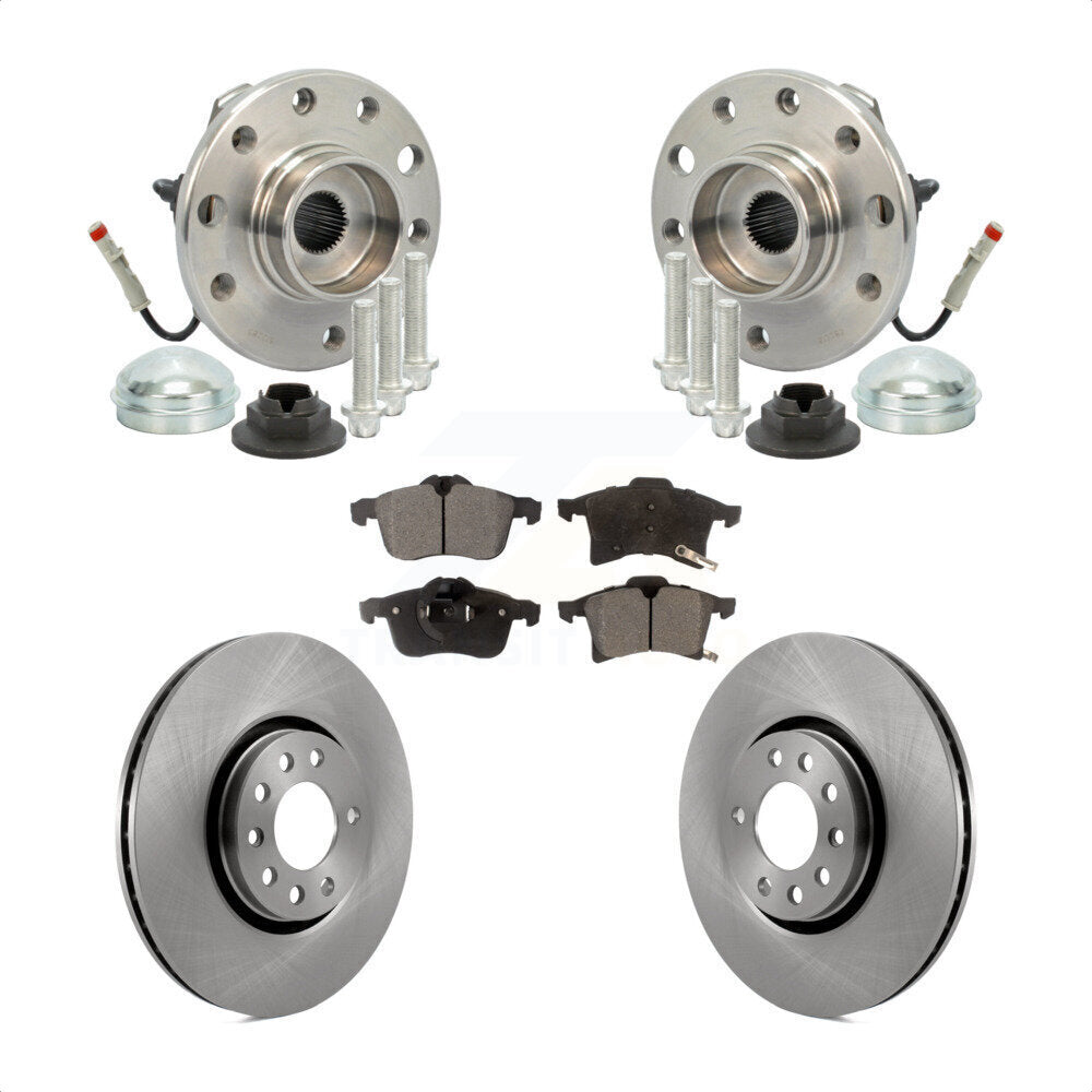 Ensemble de roulement de moyeu avant, Rotor de frein à disque et Kit de plaquettes pour Saturn Astr 2008 – 2009