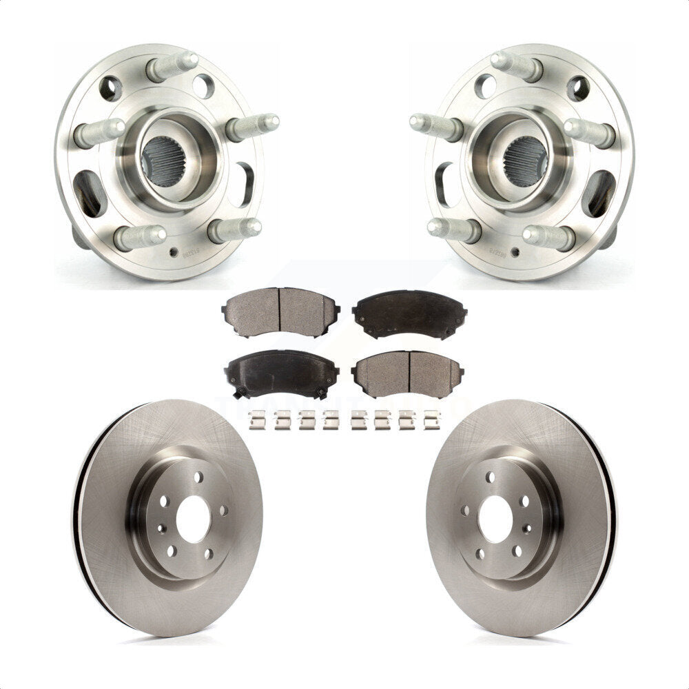 Kit de plaquettes de Rotor de frein, roulement de moyeu avant, pour Cadillac CTS 14, avec frein robuste