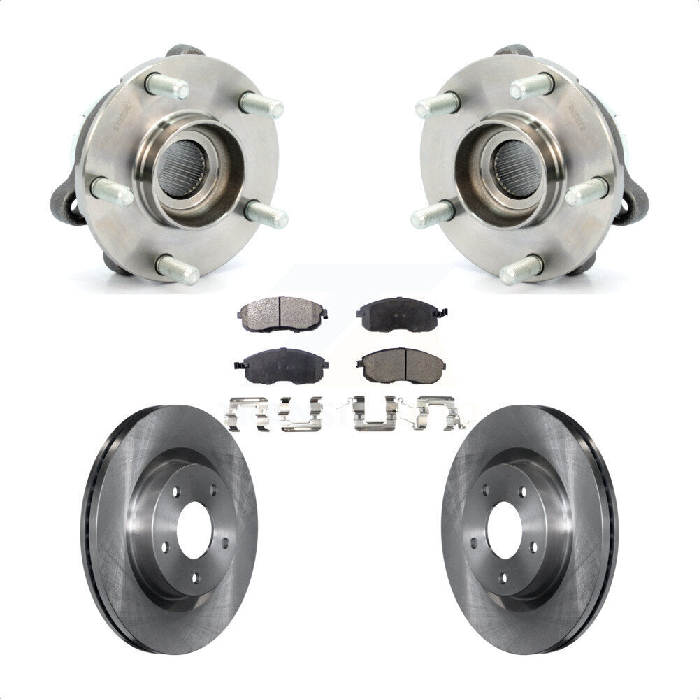 Kit de rotors et plaquettes de frein à disque, ensemble de roulements de moyeu avant pour Nissan Altima