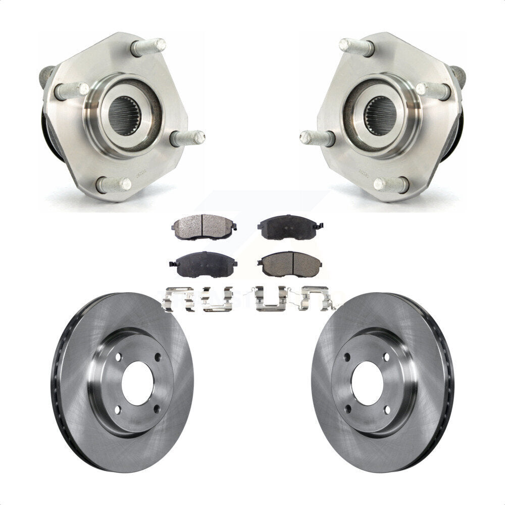 Ensemble de roulements de moyeu avant, Rotors et plaquettes de frein à disque pour Nissan Sentra