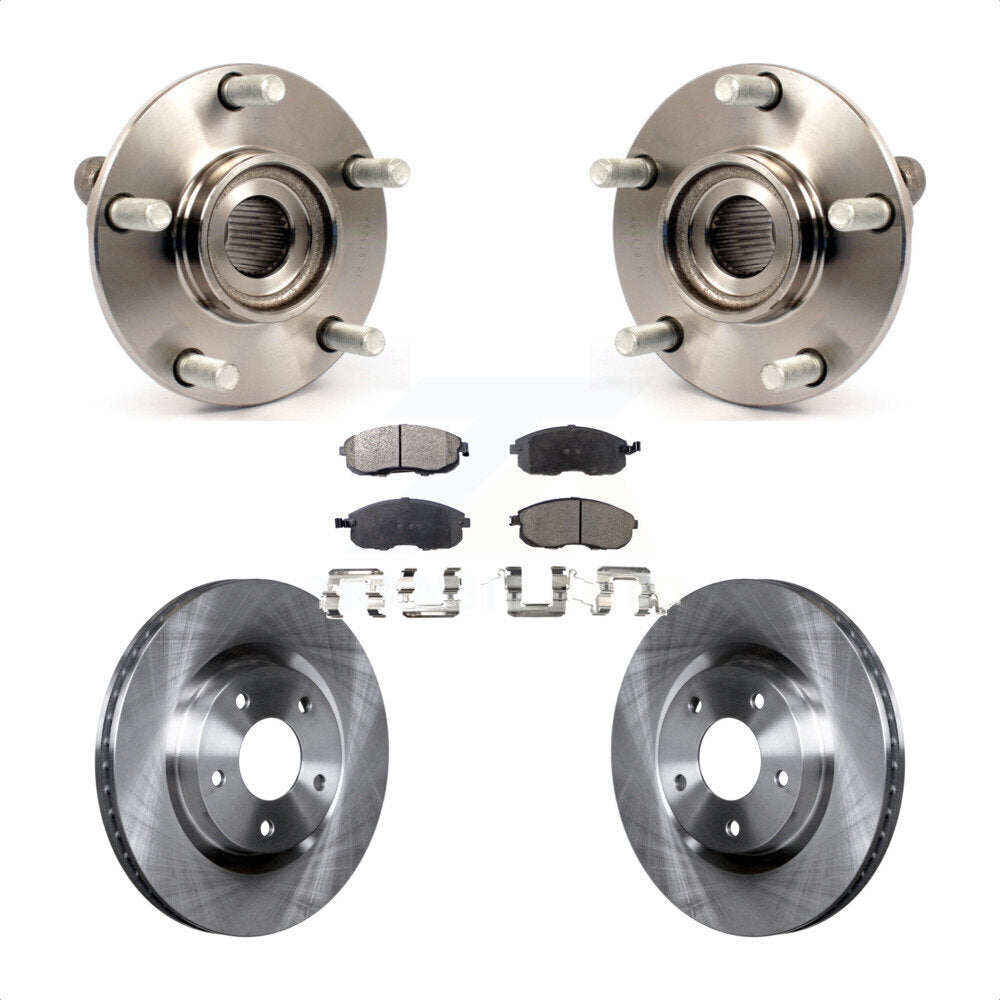 Kit de plaquettes de Rotor de frein, roulement de moyeu avant, pour Nissan Sentra SE-R 2007 – 2012, avec 2.5