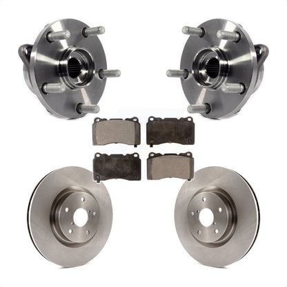 Ensemble de roulement de moyeu avant, Rotor de frein à disque et Kit de plaquettes pour Subaru Impreza WRX ST