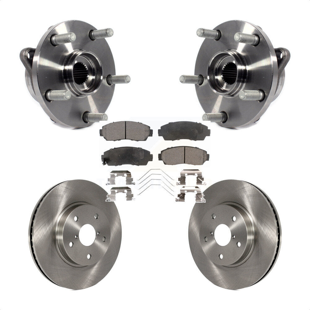 Ensemble de roulements de moyeu avant, Kit de plaquettes de Rotor de frein pour Subaru Legacy 2016 2019 2.5