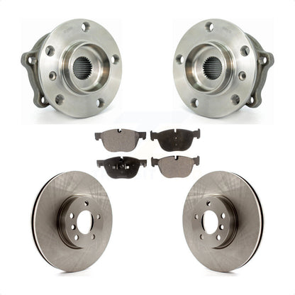 Kit de rotors de frein à disque et de plaquettes en céramique, ensemble de roulements de moyeu avant, pour BMW X5 X6
